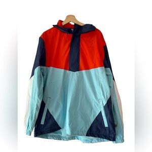 Screenshot Colorful Water Resistant Windbreaker Size Large‎ NWOT